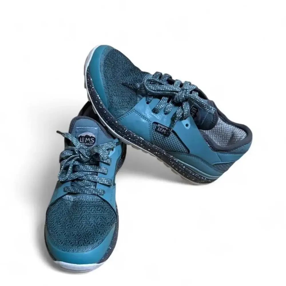 LEMS Primal Pursuit Teal Charcoal Gray Minimalist Sneakers